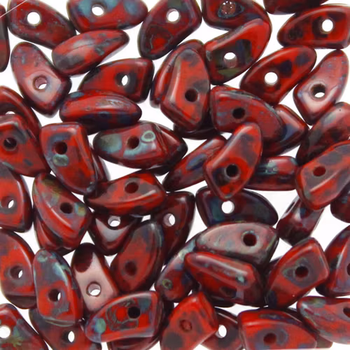 Opaque Red Picasso Prong 5g