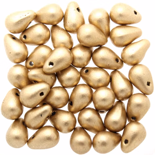 Aztec Gold Side Drill Tear Drops 4x6mm 5g