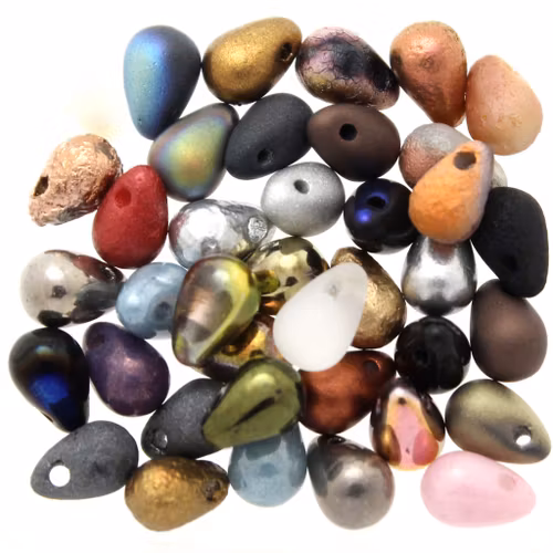 Mix Side Drill Tear Drops 4x6mm 5g