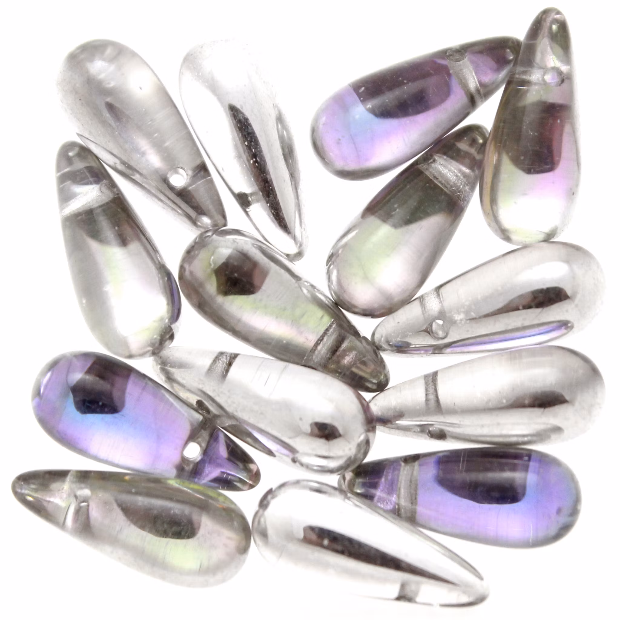 Crystal Vitrail Light Side Drill Drops 5x12mm 5g