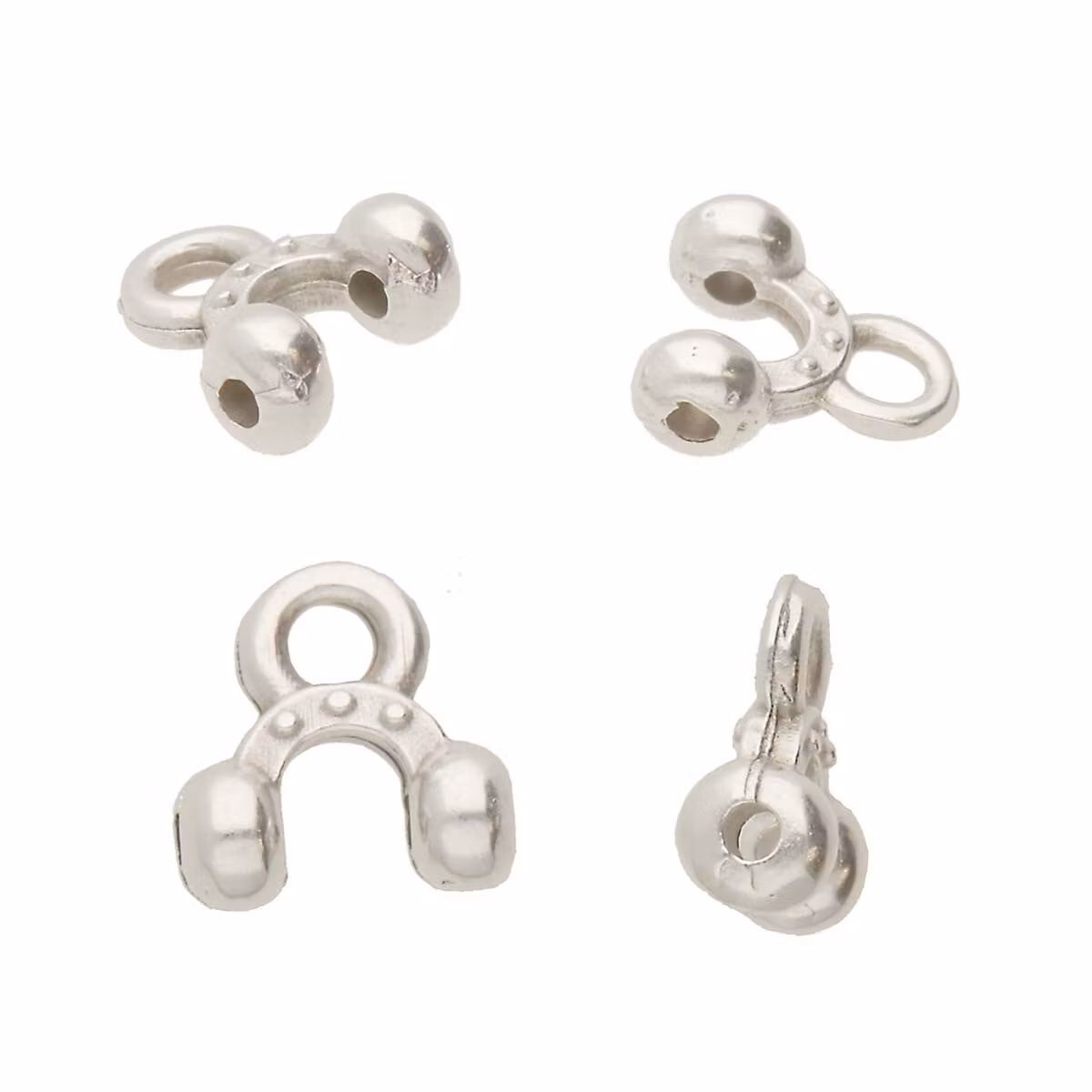 Silverpläterad Cymbal Alona 6,6x6,3mm 2st
