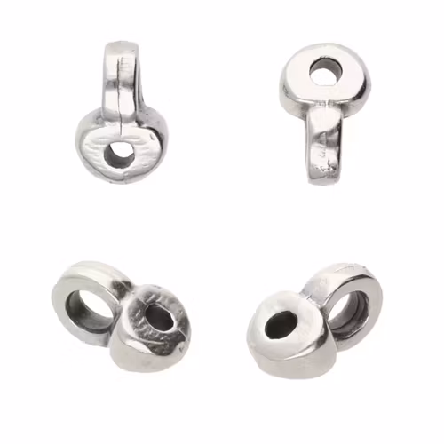Cymbal Remata Silverpläterad 4,6x5,3mm 2st
