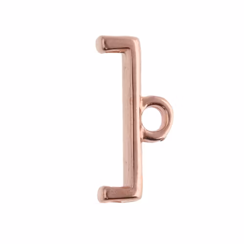 Roséguldpläterad Cymbal Topolia II 12,1x5,9mm 2st