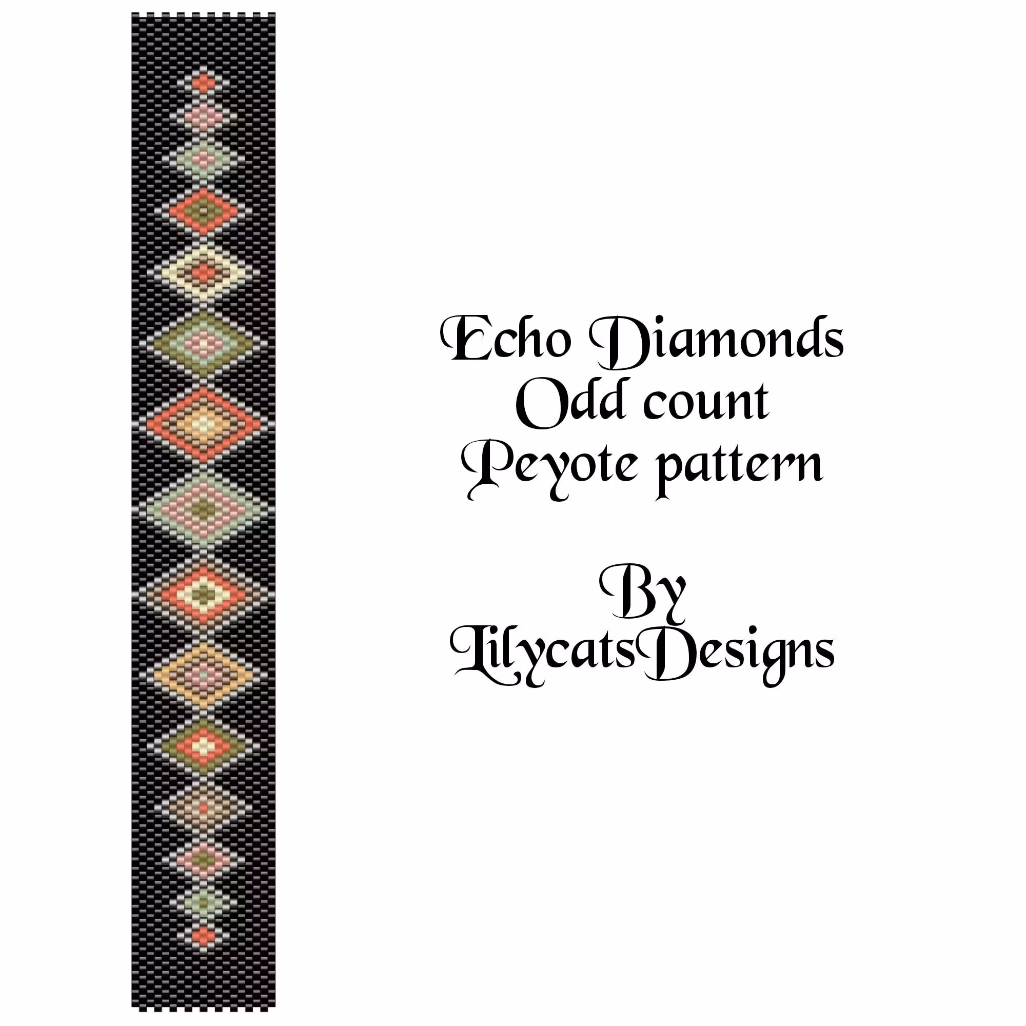 Echo Diamonds Peyote Armband PDF