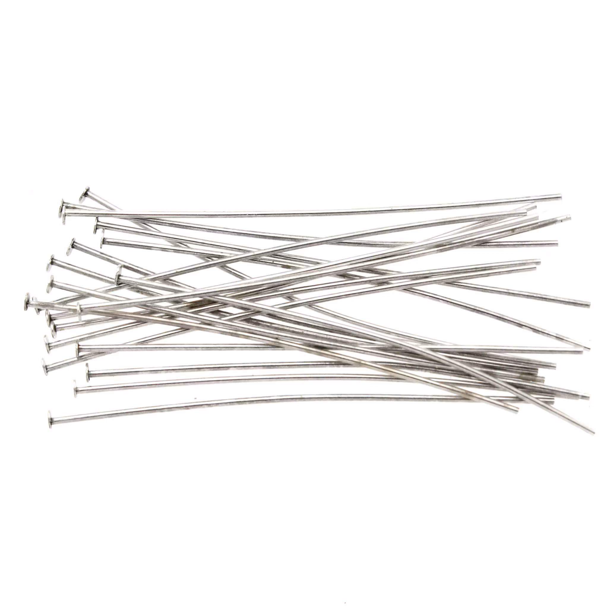 Mörkt Silverfärgade Hattpinnar 0,7mm 5cm 20st