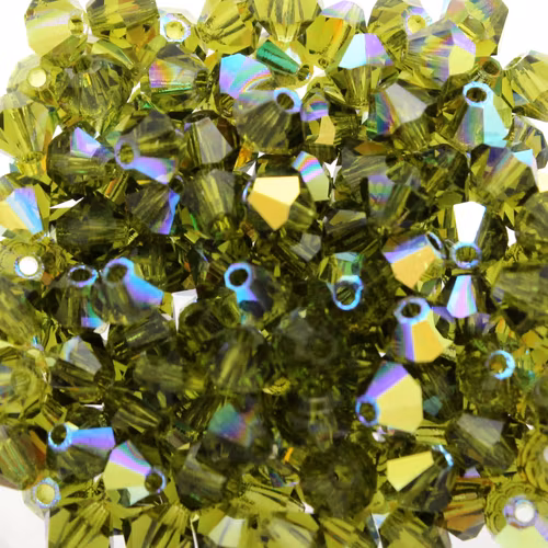 Olivine AB Preciosa Bicone 4mm 144st