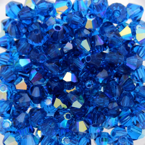 Capri Blue AB Preciosa Bicone 4mm 144st
