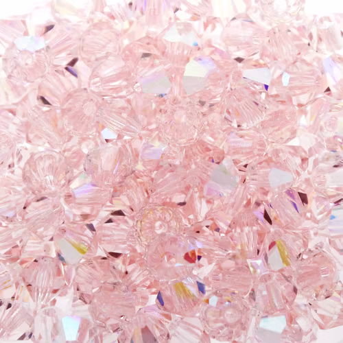 Light Rose AB Preciosa Bicone 4mm 144st