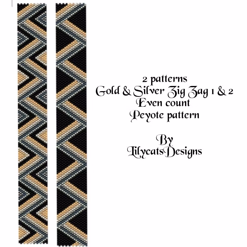Gold & Silver Zig Zag 1 & 2 Armband PDF