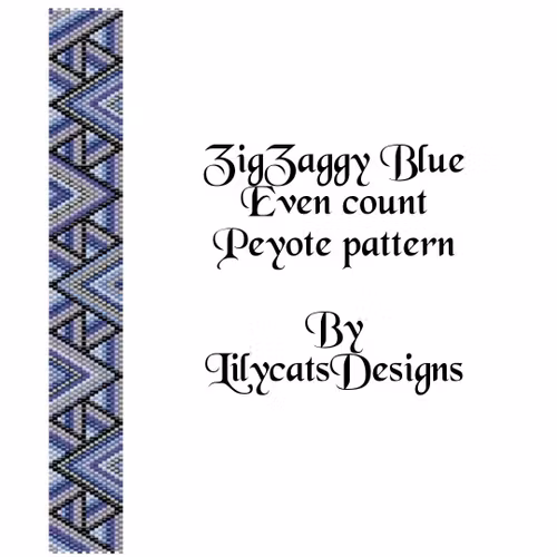 Zigzaggy Blue Armband PDF