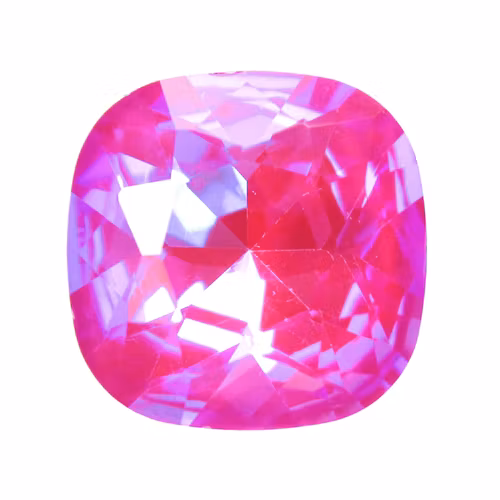 Fuchsia Fluorescense AB A Kvalitet Kinesisk Strass Cushion Square 18mm 1st