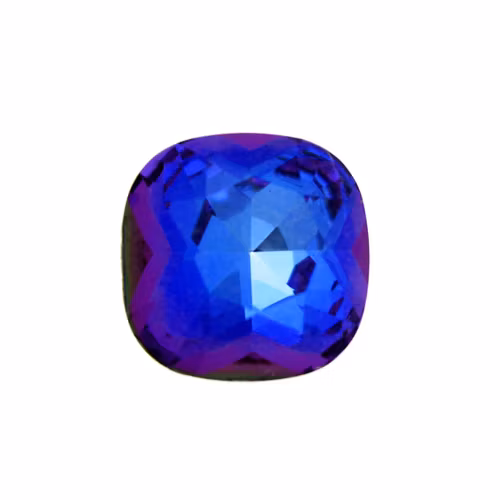 Black Fluorescense AB A Kvalitet Kinesisk Strass Cushion Square 12mm 2st