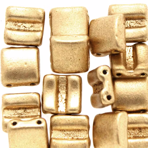 Aztec Gold Fixer Bead Horizontal Holes 5g