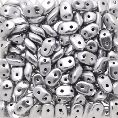 Aluminium Silver Wave Bead 5g