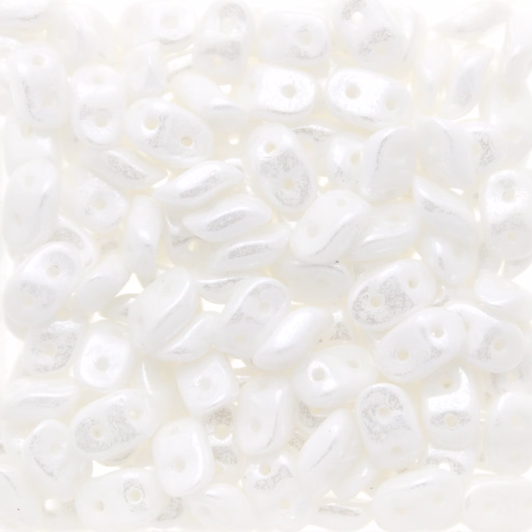 Opaque White Luster Wave Bead 5g