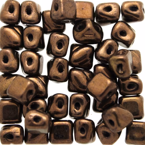 Jet Bronze Silky Beads Mini 40st
