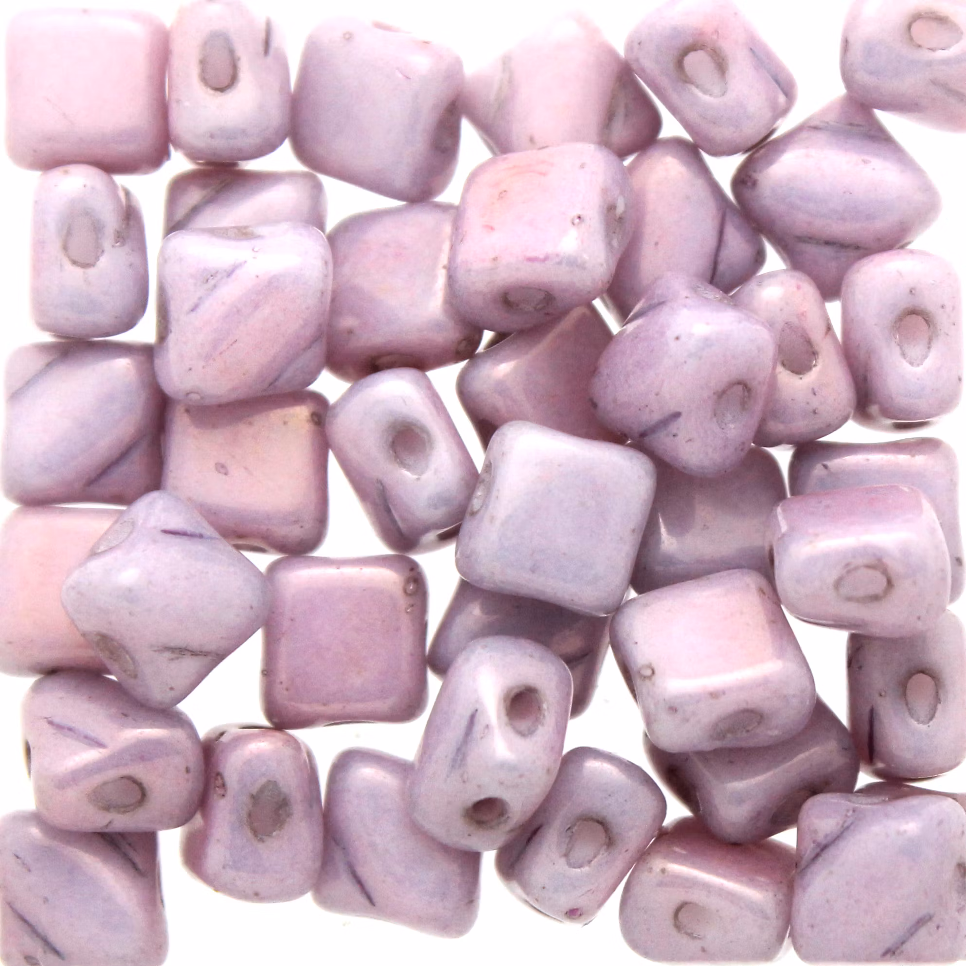 Alabaster Lila Luster Silky Beads Mini 40st
