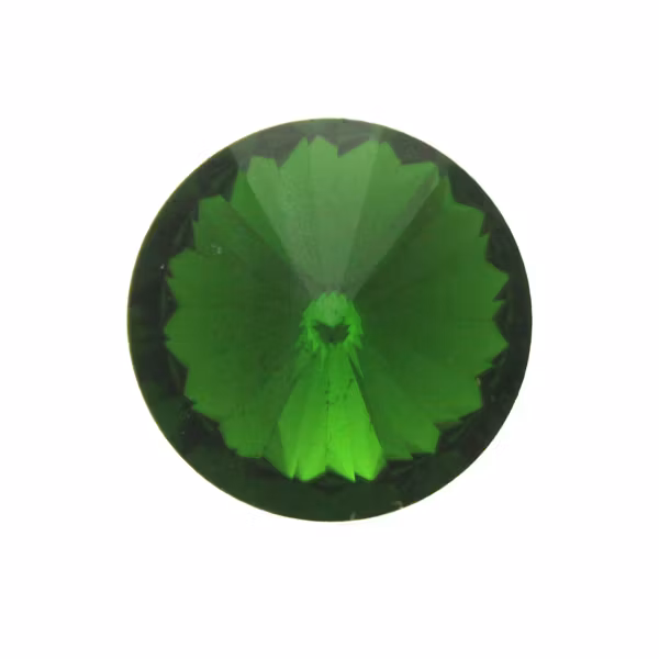 Dark Green Kinesisk Rivoli 16mm 2st