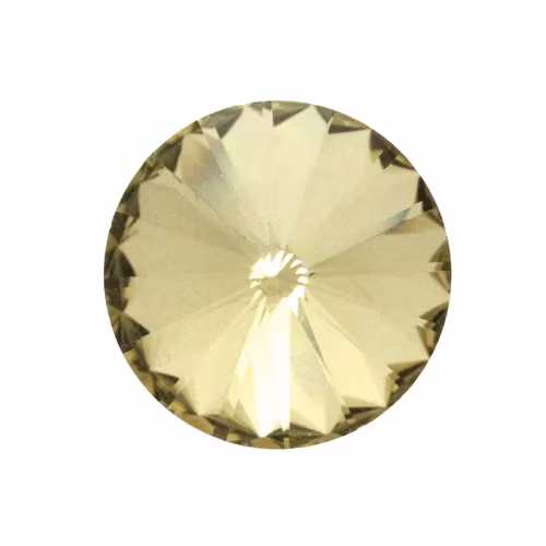 Light Topaz Kinesisk Rivoli 10mm 4st