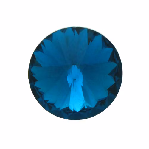 Teal Kinesisk Rivoli 10mm 4st