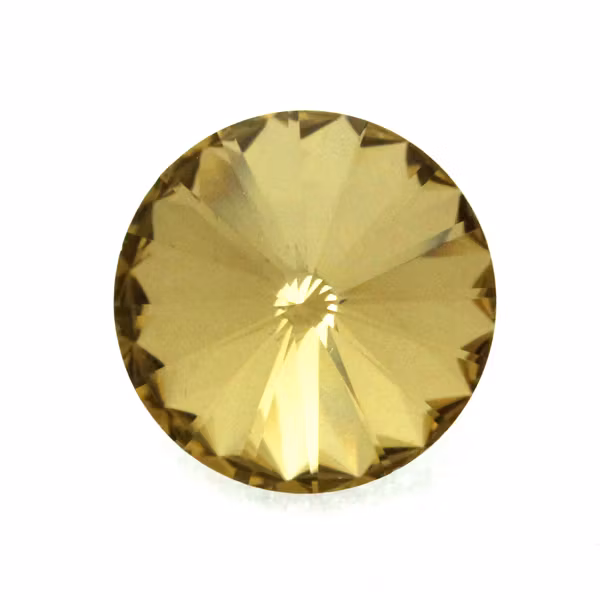 Gold Kinesisk Rivoli 14mm 2st