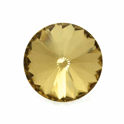 Gold Kinesisk Rivoli 14mm 2st