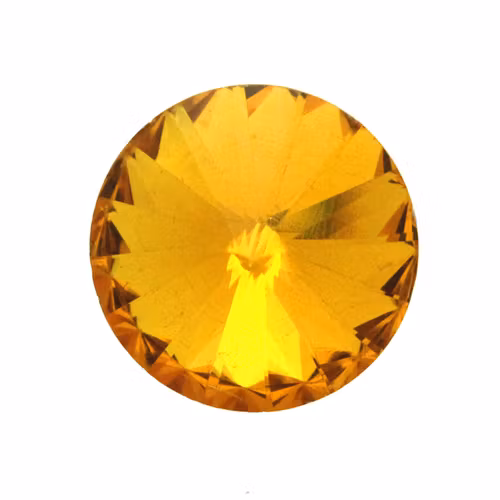 Yellow Kinesisk Rivoli 14mm 2st