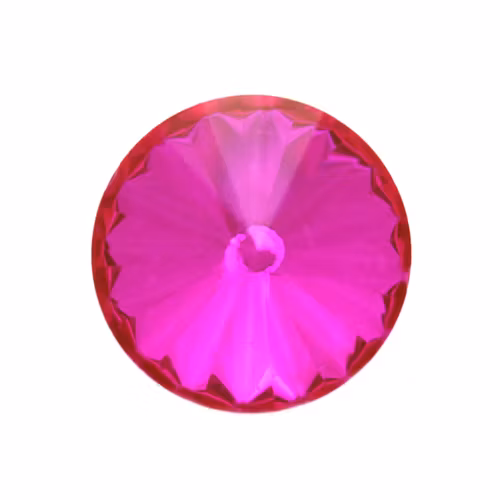 Hot Pink Kinesisk Rivoli 14mm 2st