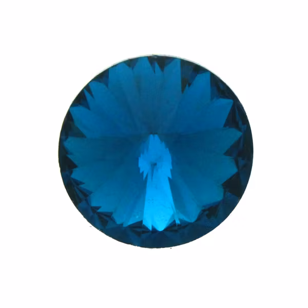 Teal Kinesisk Rivoli 14mm 2st