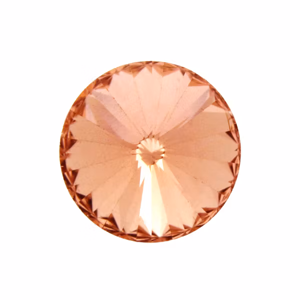 Peach Kinesisk Rivoli 10mm 4st