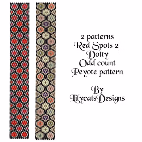 Red Spots 2 Dotty Peyote Armband PDF