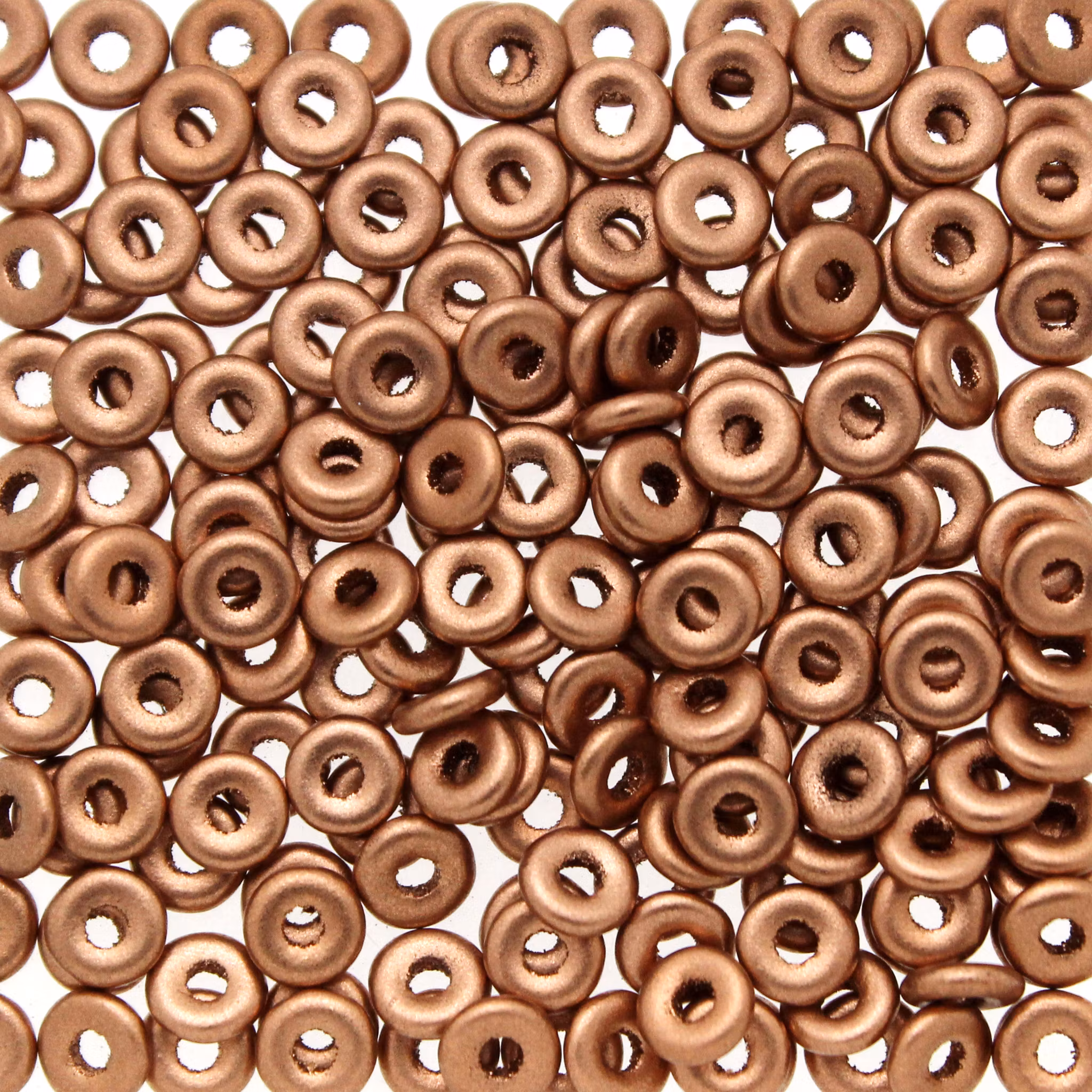 Vintage Copper O Beads 5g