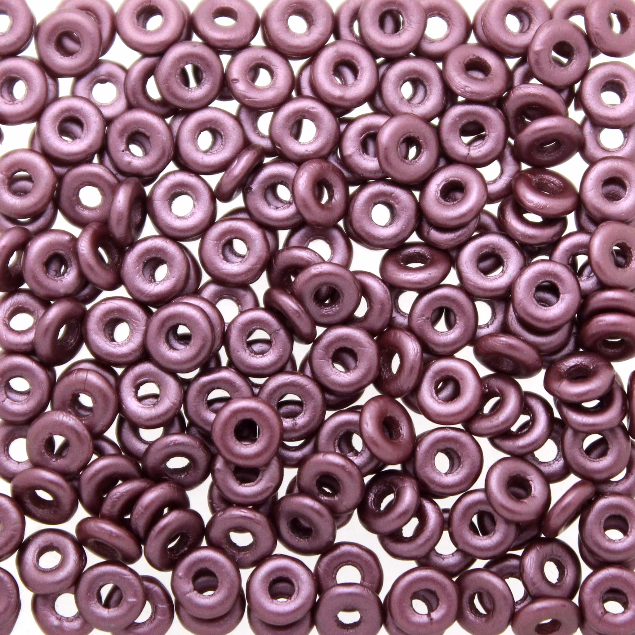 Alabaster Pastel Burgundy O Beads 5g