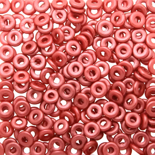 Alabaster Pastel Dark Coral O Beads 5g