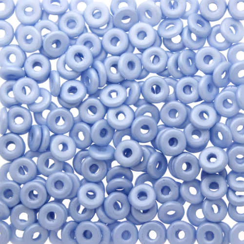 Alabaster Pastel Blue O Beads 5g