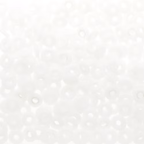 Opaque White O Beads 5g