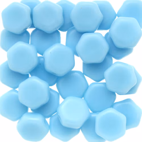 Opaque Turquoise Honeycomb 30st