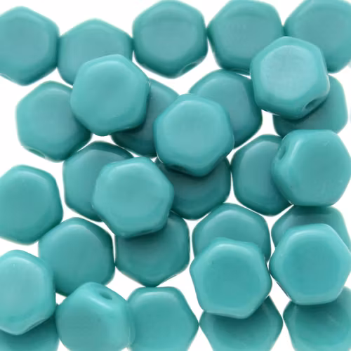 Opaque Turqoise Green Honeycomb 30st
