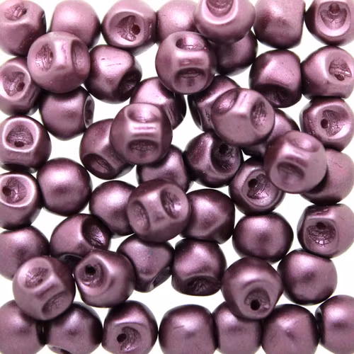 Alabaster Pastel Burgundy Mushroom 5x6mm 20st