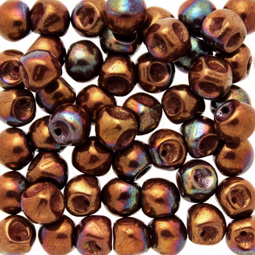 Opaque Red Bronze Vega Mushroom 5x6mm 20st