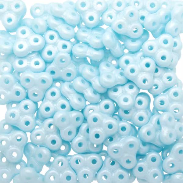 Alabaster Pastel Soft Turquoise Trinity 3x6mm 5g