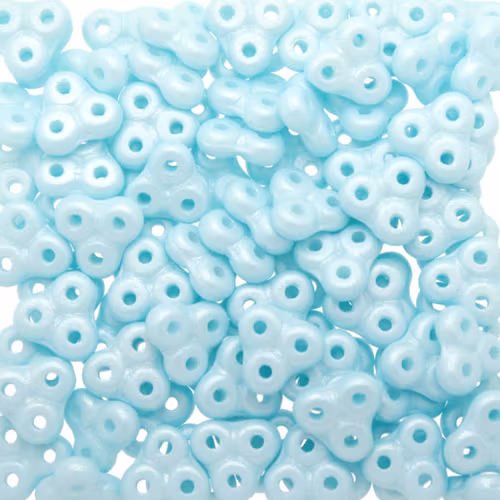 Alabaster Pastel Soft Turquoise Trinity 3x6mm 5g