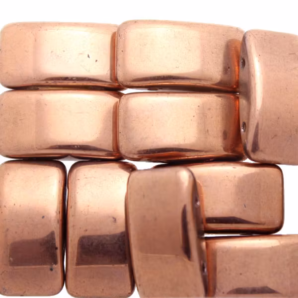 Crystal Santander Carrier Beads 9x17mm 5st