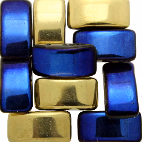 Crystal Carlifornia Blue Carrier Beads 9x17mm 5st