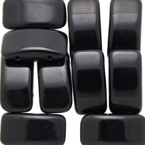 Jet Carrier Beads 9x17mm 5st
