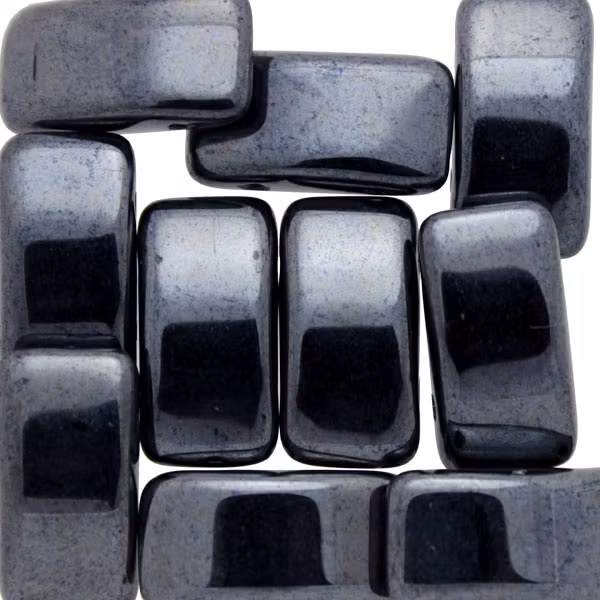 Hematite Carrier Beads 9x17mm 5st