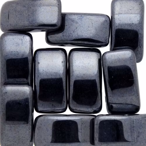 Hematite Carrier Beads 9x17mm 5st
