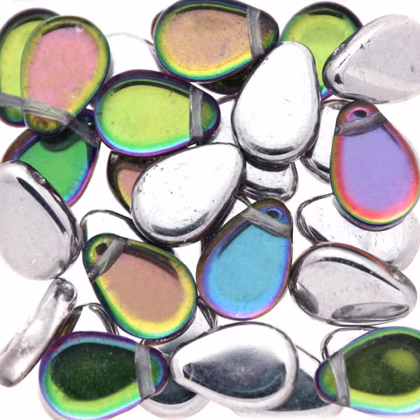 Backlit Spectrum Teardrop 9x11mm 5g