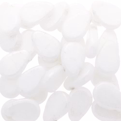 Alabaster Luster Teardrop 9x11mm 5g