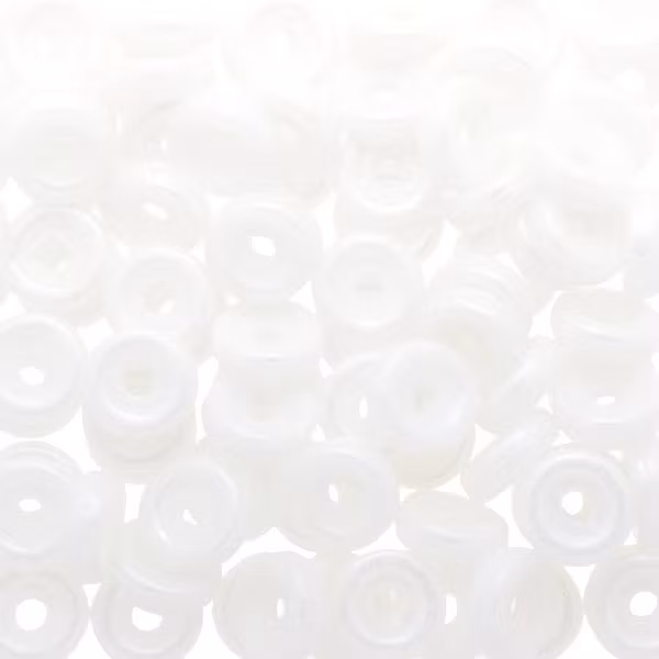 Opaque White Luster Wheel 6mm 10g